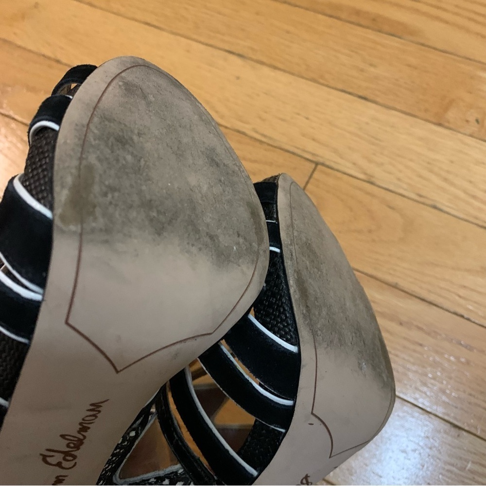 Sam Edelman 6.5 Elegant‎ Black Strappy Heels - Picture 6 of 6